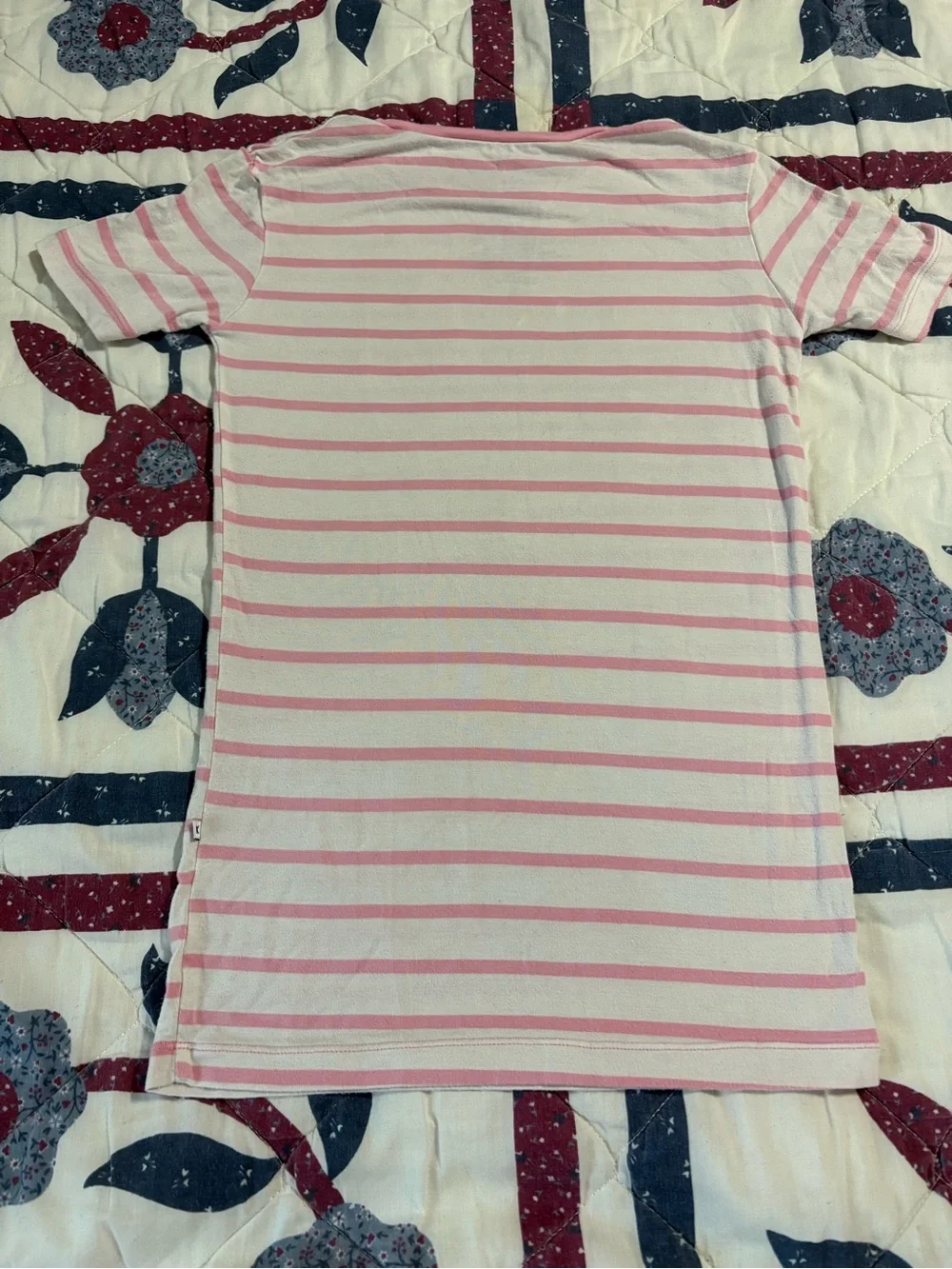 KicKee Pants Pink Stripe 2 Piece Bamboo Short-Sleeve Pajama Set Girl’s Size 12